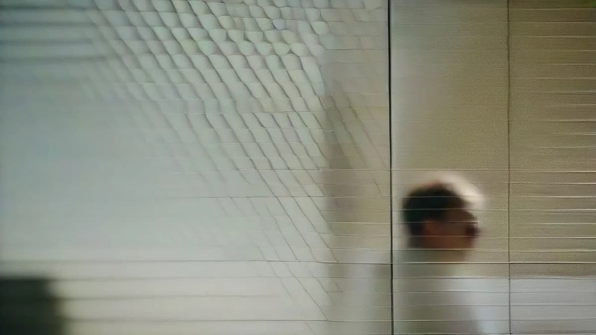 A man in a room looking thoughtfully at a phone, representing the long-awaited communication.