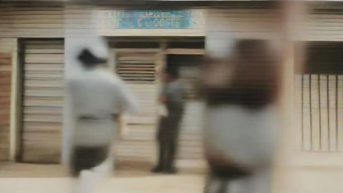Police station exterior in Bengaluru during an active criminal investigation.