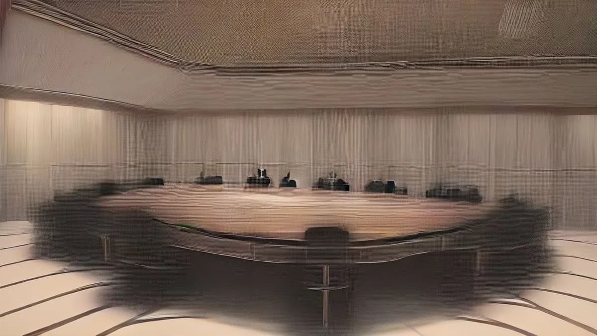 High-level diplomatic delegates seated at a conference table discussing the Mecca Joint Defense Agreement in Ankara.