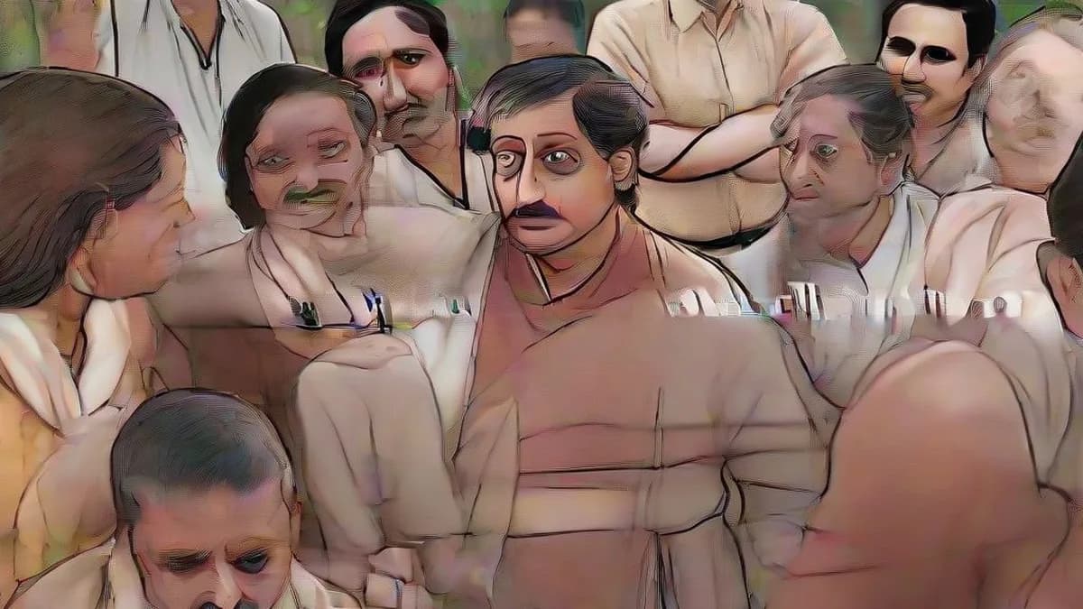 Shashi Tharoor speaking to reporters during an event in Kerala