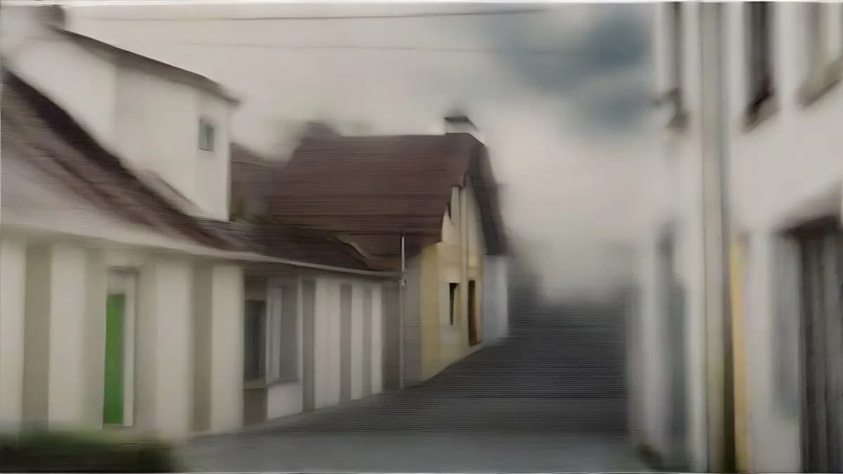 An overcast residential street in Bavaria representing the location of the tragic incident.